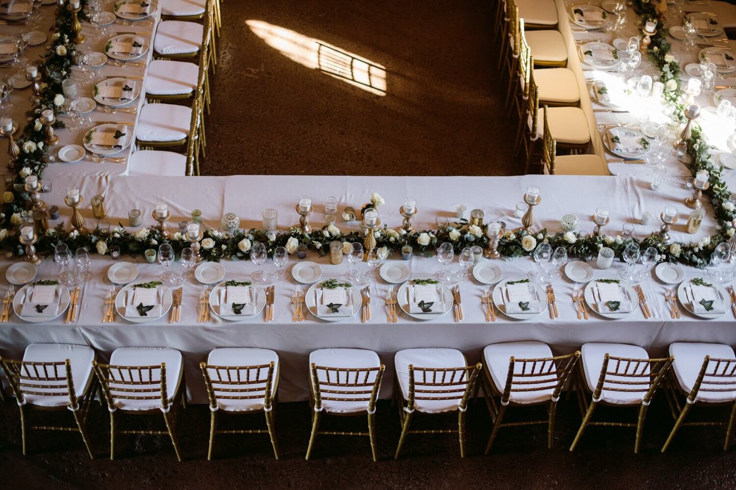 wedding catering table